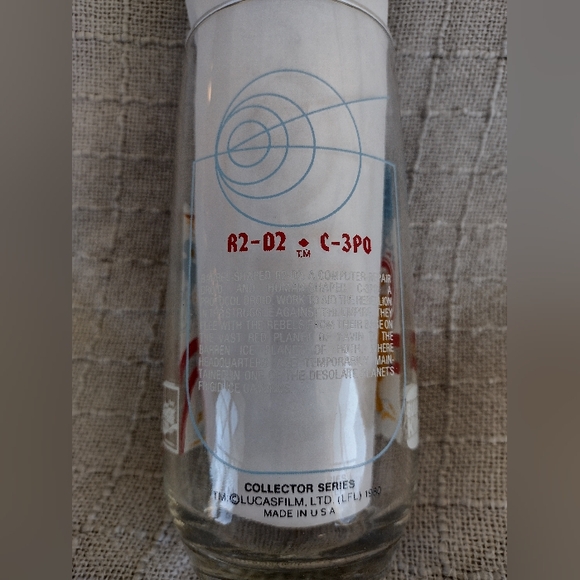 ORIGINAL 1980(!) Star Wars The Empire Strikes Back Collectible Glass Burger King - Picture 7 of 9